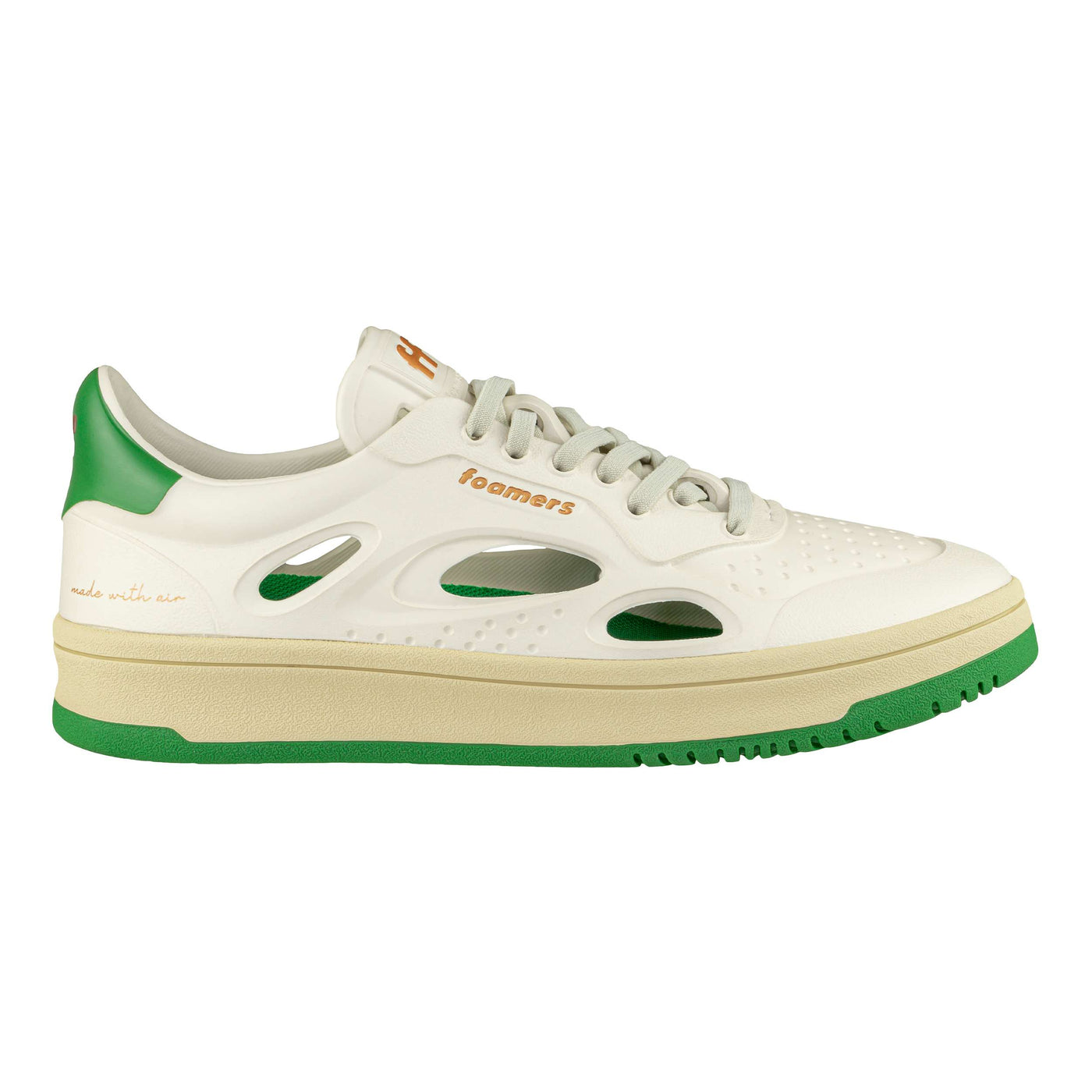 FOAMERS SNEAKERS R01 WHITE-GREEN