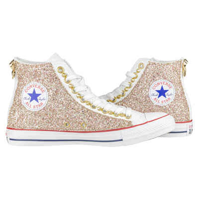 CONVERSE PERSONALIZZATE ROSA REA