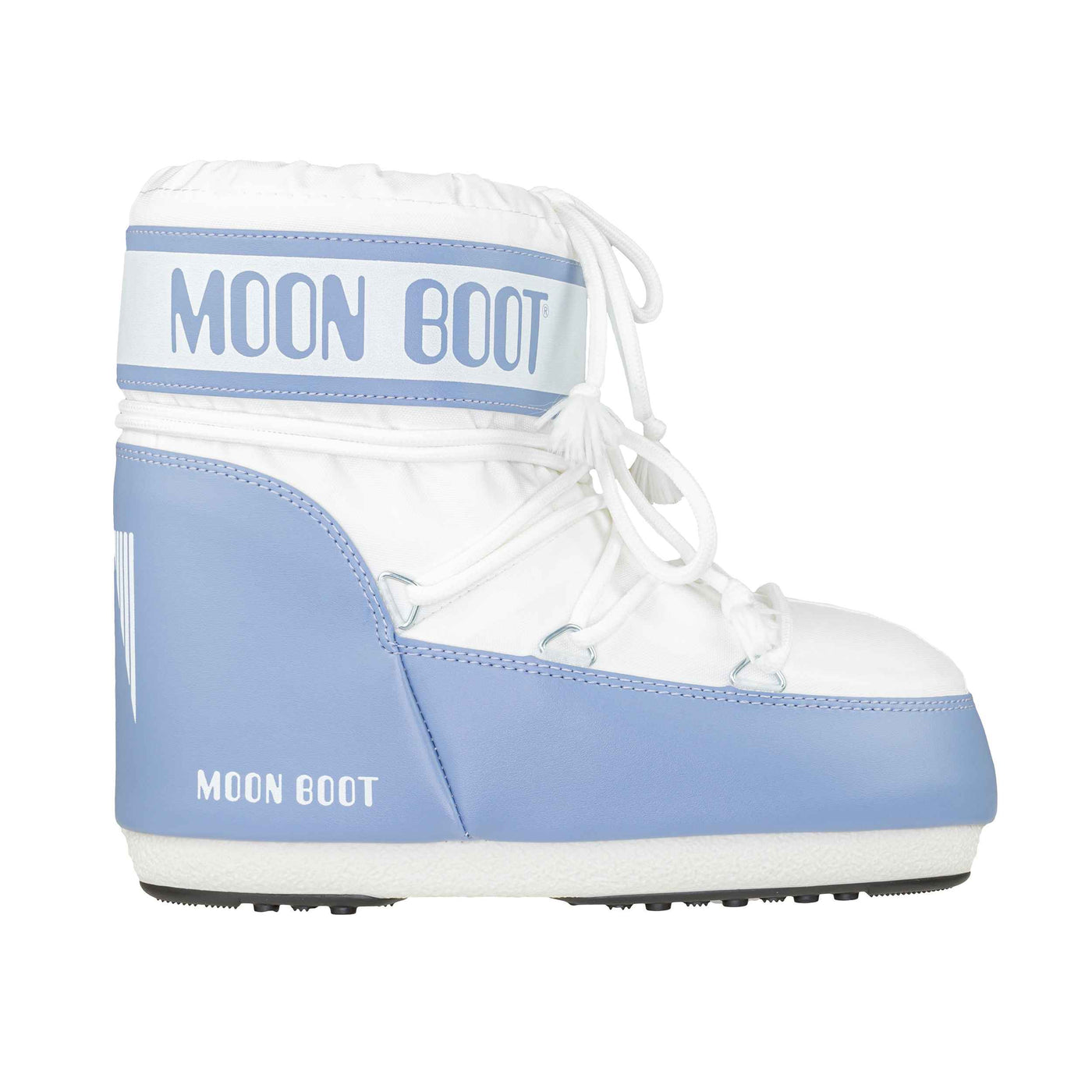 MOON BOOT ICON LOW NYLON ELEPHANT GREY/WHITE