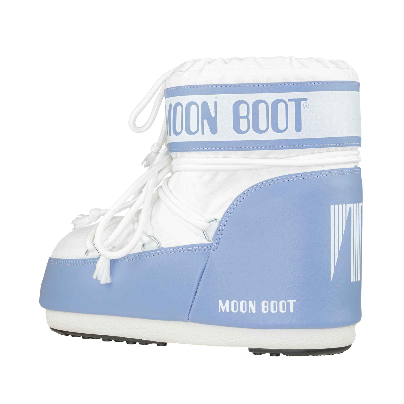 MOON BOOT ICON LOW NYLON ELEPHANT GREY/WHITE