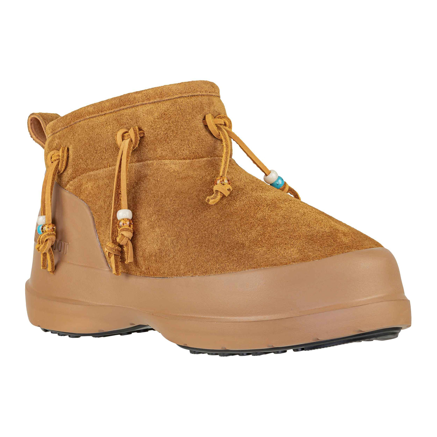 MOON BOOT MB LUNA LOW SUEDE BEADS COGNAC