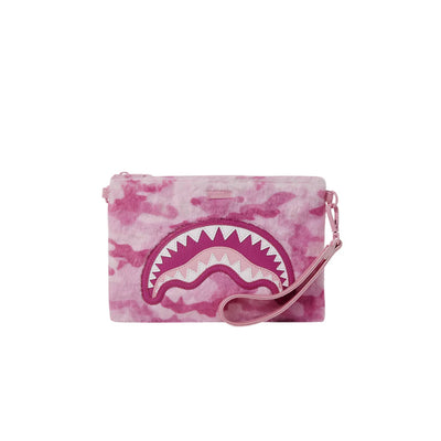 SPRAYGROUND PINK FUR CAMO POUCHETTE