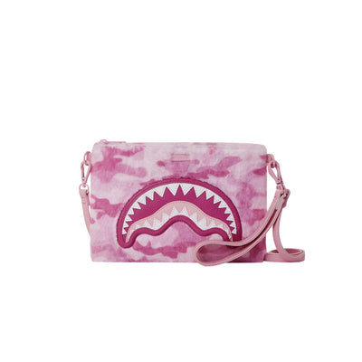 SPRAYGROUND PINK FUR CAMO POUCHETTE