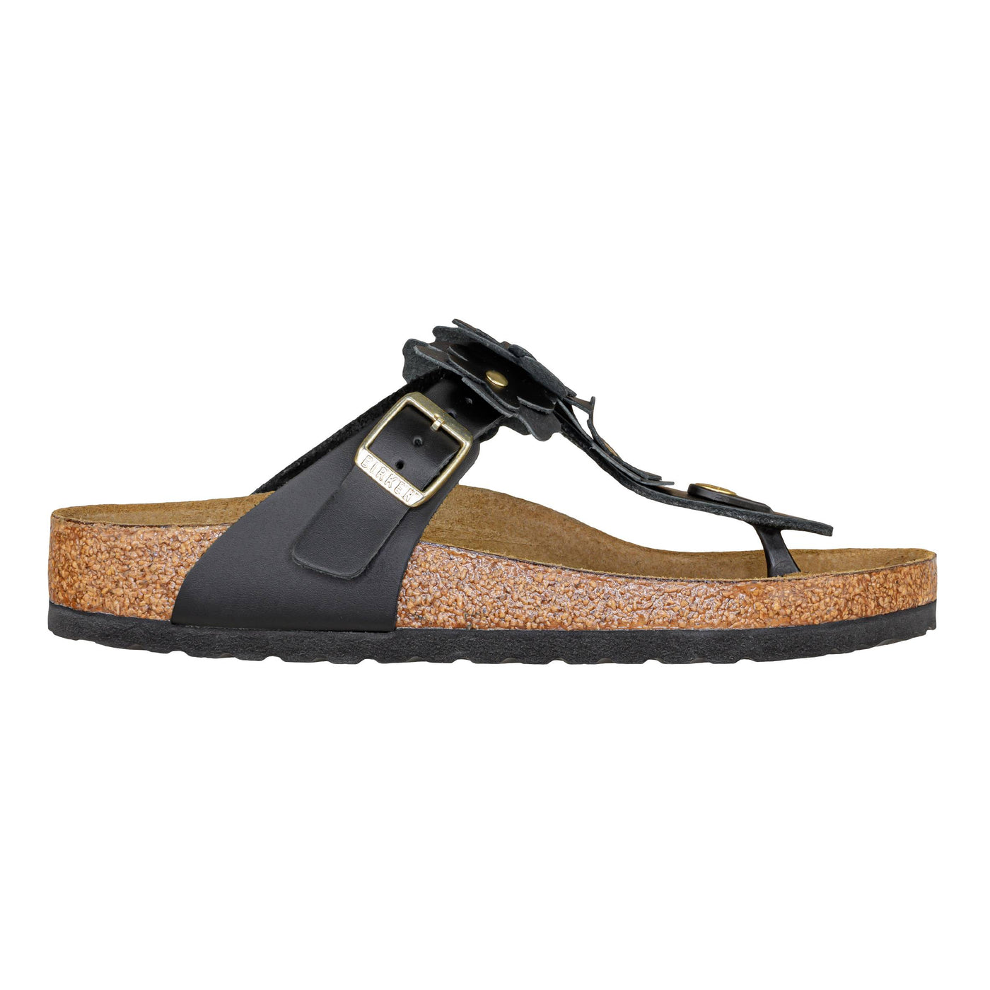 BIRKENSTOCK 1026693 GIZEH FLOWERS BLACK REGULAR FIT