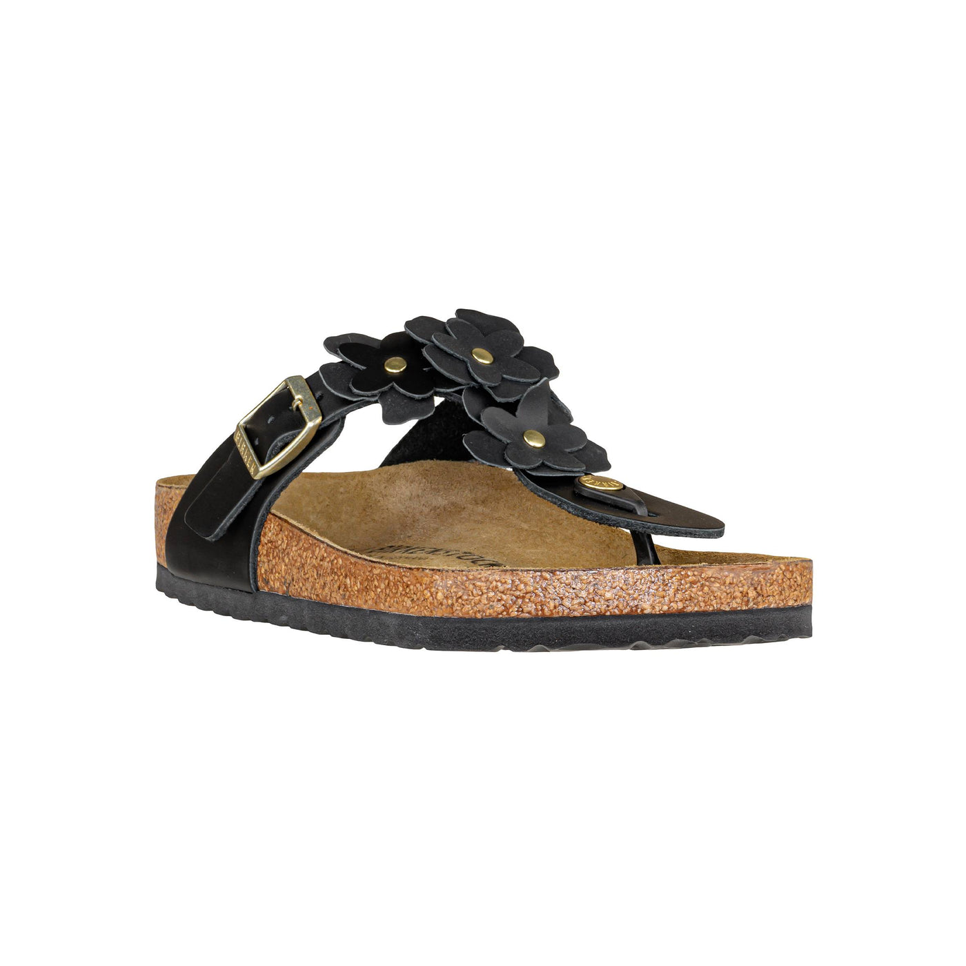 BIRKENSTOCK 1026693 GIZEH FLOWERS BLACK REGULAR FIT