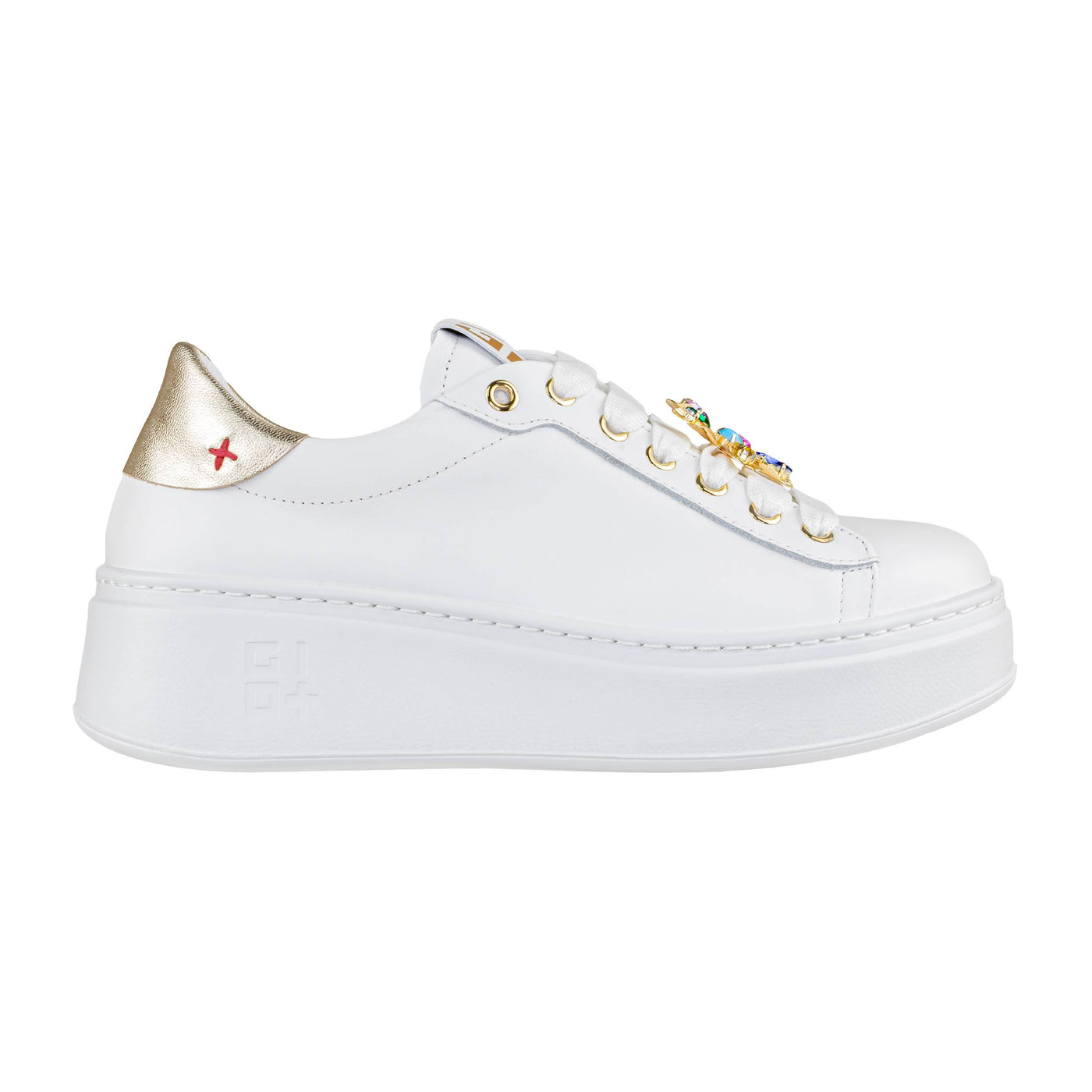 GIO+ SNEAKERS PIA315A COMBI WHITE/GOLD