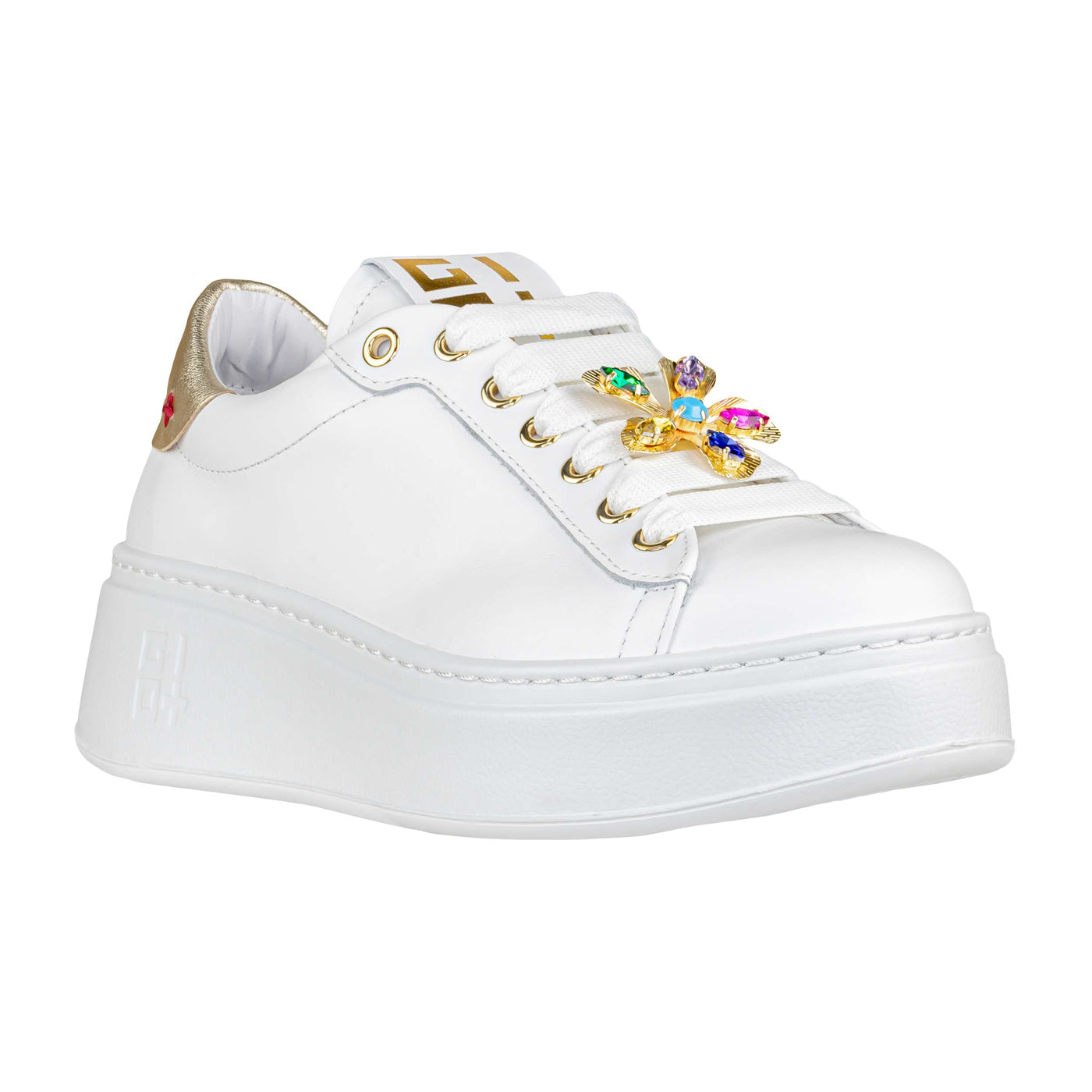 GIO+ SNEAKERS PIA315A COMBI WHITE/GOLD