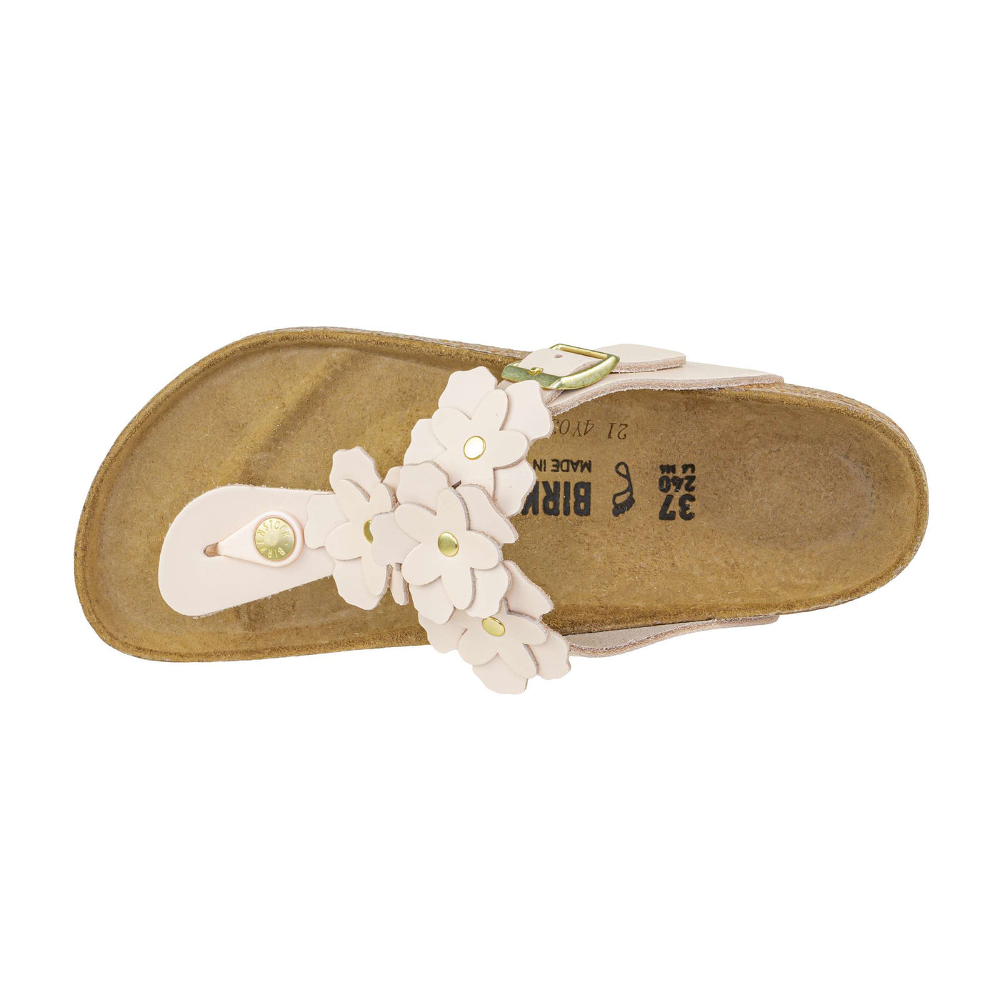 BIRKENSTOCK 1029287 GIZEH FLOWERS LIGHT ROSE REGULAR FIT