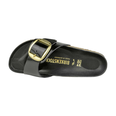 BIRKENSTOCK 1022650 MADRID BIG BUCKLE HIGH SHINE BLACK NARROW FIT