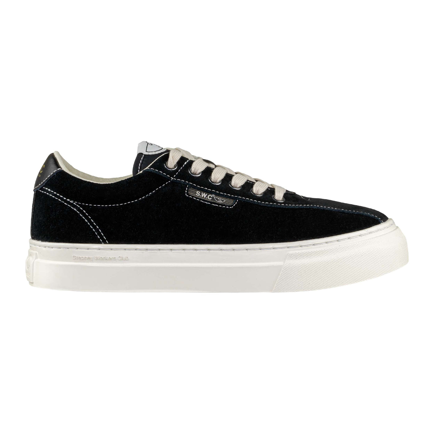 S.W.C STEPNEY WORKERS CLUB DELLOW SUEDE BLK-WHT