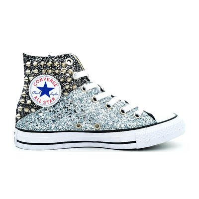 CONVERSE PERSONALIZZATE ARGENTO LEANDRO