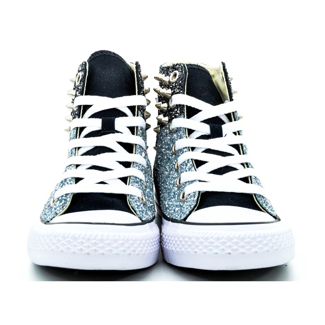 CONVERSE PERSONALIZZATE ARGENTO LEANDRO