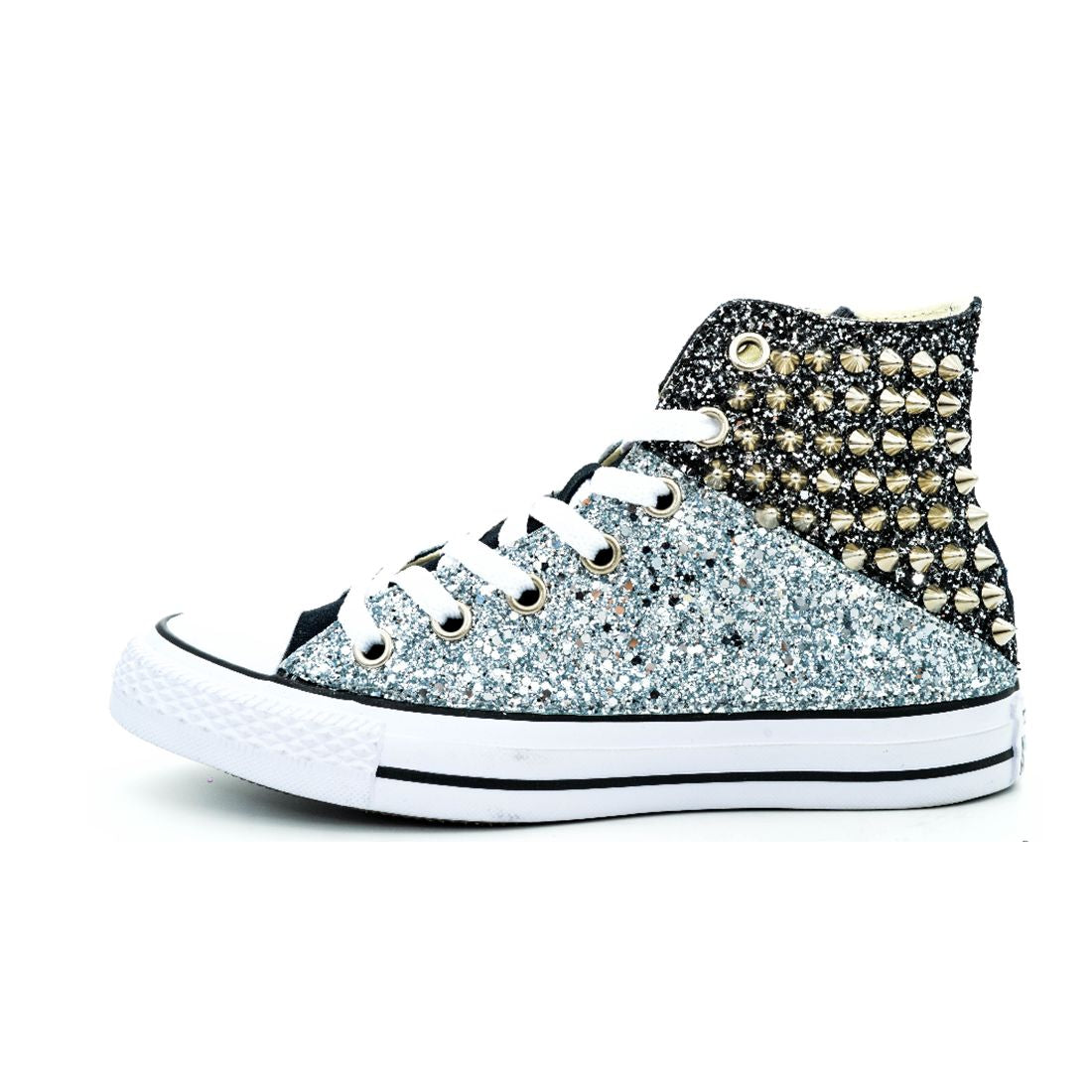 CONVERSE PERSONALIZZATE ARGENTO LEANDRO