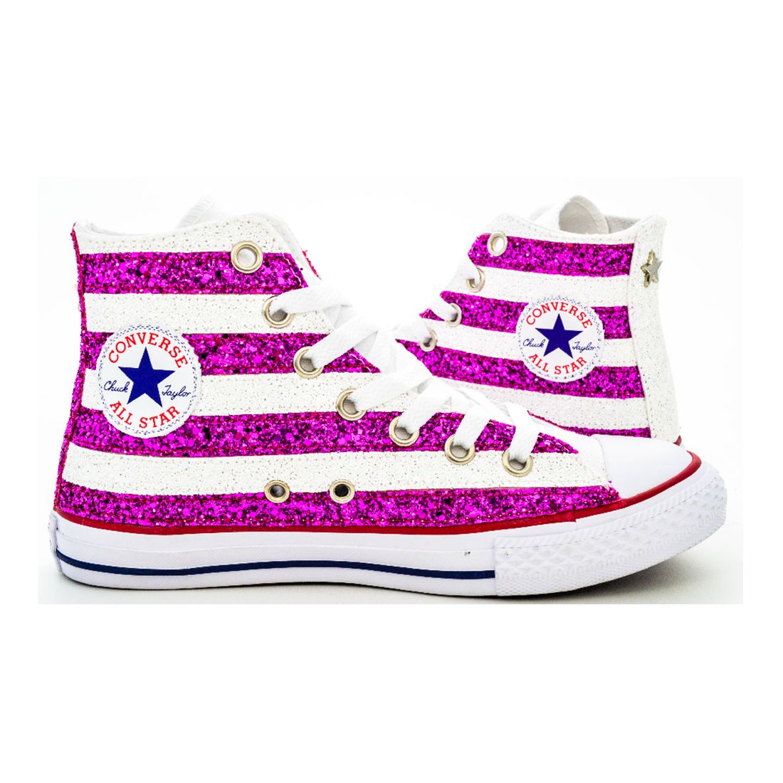 CONVERSE PERSONALIZZATE FUXIA DJALMA